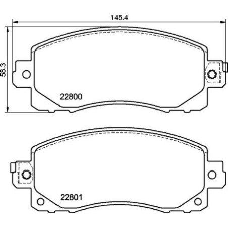 BREMBO P 78 028 Plaquettes de frein avant pour Impreza XV Forester Outback