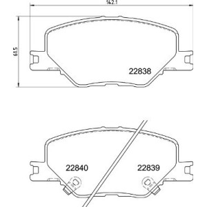 BREMBO P 59 096 Brzdové platničky predné pre Insignia