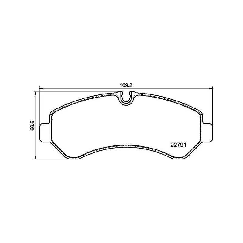 BREMBO P 50 150 Brake Pads Set Rear for Mercedes Sprinter