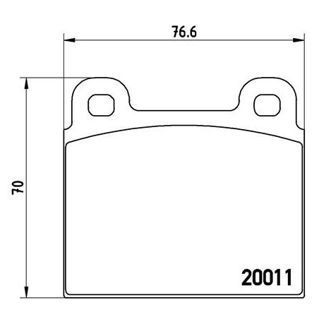 BREMBO P 23 001 Brake Pads Set Front for Commodore HECKFLOSSE 911 Admiral /8 S 208/308 Spider Giulia