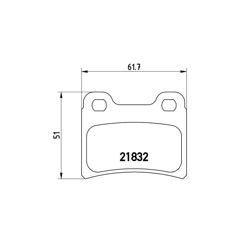 BREMBO P 24 030 Brzdové destičky zadní pro Escort Orion SEPHIA Pointer