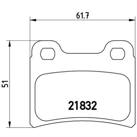 BREMBO P 24 030 Pastiglie freno posteriore per Escort Orion SEPHIA Pointer