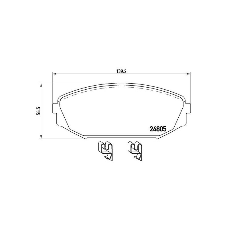 BREMBO P 28 049 Brake Pads Set Front for Honda Odyssey