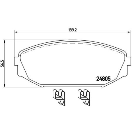 BREMBO P 28 049 Klocki hamulcowe przód dla Honda Odyssey