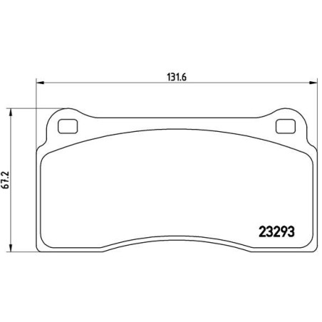 BREMBO P 36 018 Pastillas de freno trasero para GT-R XK XJ DAIMLER