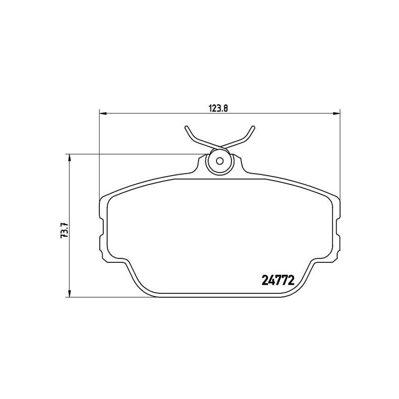 BREMBO P 46 001 Plaquettes de frein avant pour Continental Aviator Mark Taurus