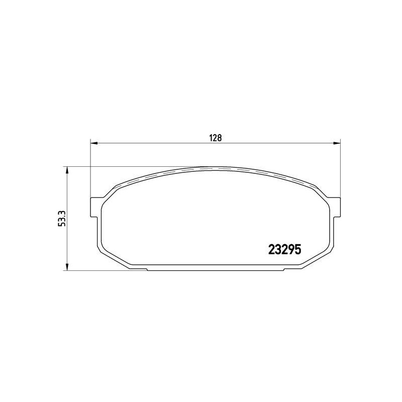 BREMBO P 49 022 Brake Pads Set Front for Mazda FAMILIA