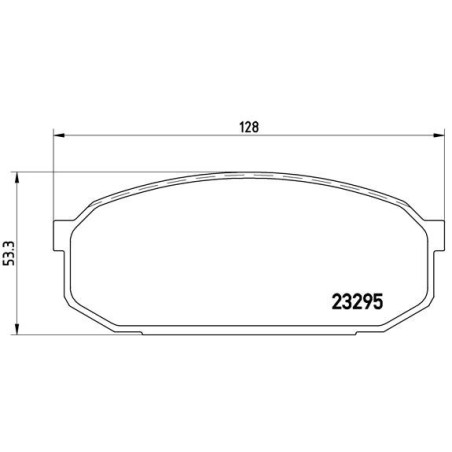 BREMBO P 49 022 Brzdové destičky přední pro Mazda FAMILIA