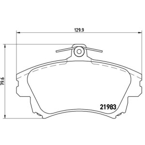 BREMBO P 54 036 Pastillas de freno delantero para Carisma S40 V40 Colt CZC Forfour