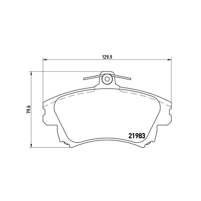 BREMBO P 54 036 Brake Pads Set Front for Carisma S40 V40 Colt CZC Forfour