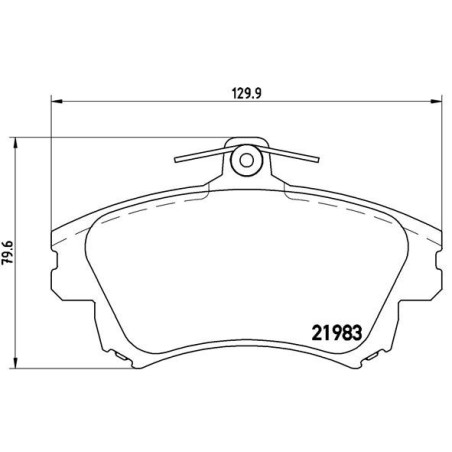 BREMBO P 54 036 Plaquettes de frein avant pour Carisma S40 V40 Colt CZC Forfour
