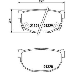 BREMBO P 56 010 Pastiglie freno posteriore per Skyline Silvia 200 300 180 240SX