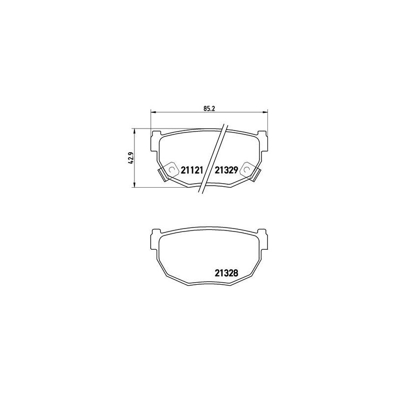 BREMBO P 56 010 Plaquettes de frein arrière pour Skyline Silvia 200 300 180 240SX