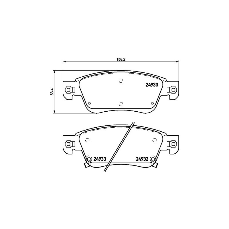BREMBO P 56 080 Brzdové platničky predné pre G EX Skyline
