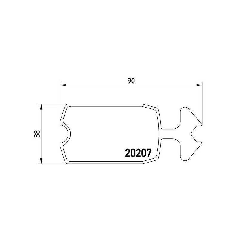 BREMBO P 61 002 Plaquettes de frein avant pour Mehari 2CV Acadiane Dyane