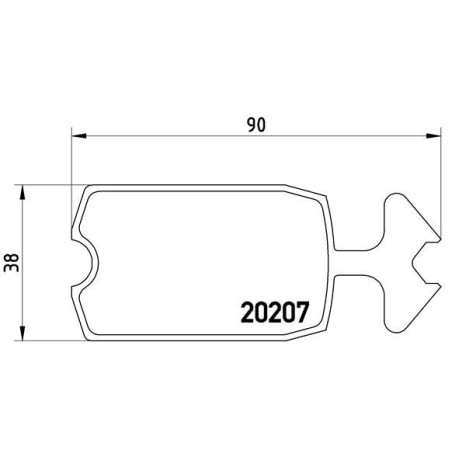 BREMBO P 61 002 Brake Pads Set Front for Mehari 2CV Acadiane Dyane