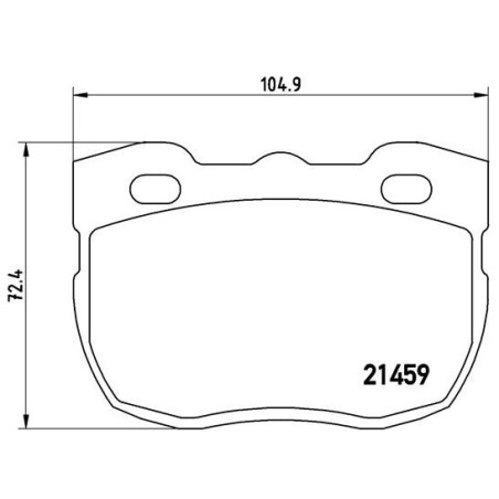 BREMBO P 99 001 Brzdové destičky přední pro Land Rover Defender