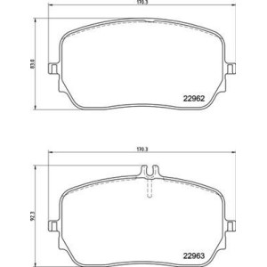 BREMBO P 50 149 Pastiglie freno anteriore per Mercedes GLE GLS
