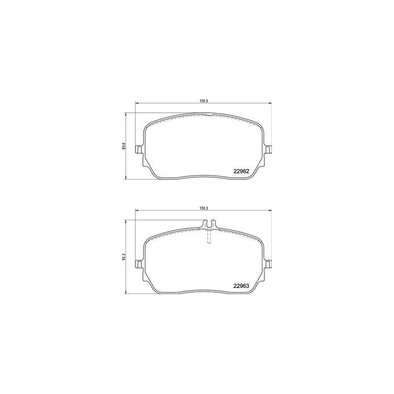 BREMBO P 50 149 Plaquettes de frein avant pour Mercedes GLE GLS