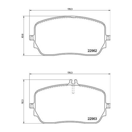 BREMBO P 50 149 Brake Pads Set Front for Mercedes GLE GLS