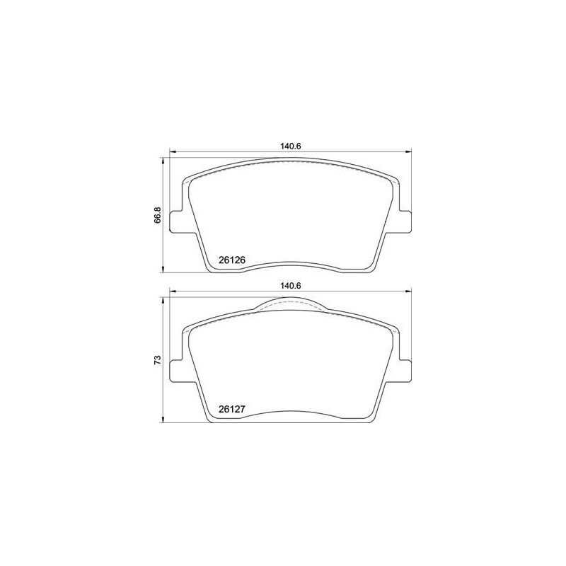 BREMBO P 86 031 Brake Pads Set Front for Volvo XC40