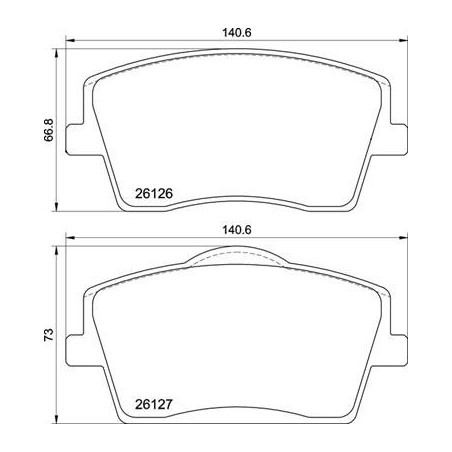 BREMBO P 86 031 Klocki hamulcowe przód dla Volvo XC40