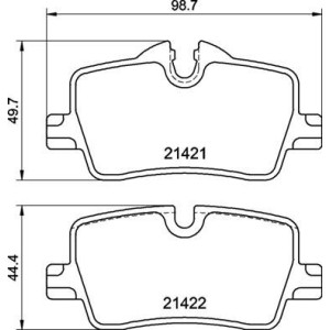 BREMBO P 06 113 Pastillas de freno trasero para BMW 3 4 2