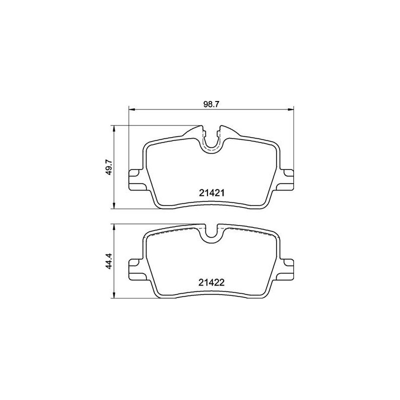 BREMBO P 06 113 Pastiglie freno posteriore per BMW 3 4 2
