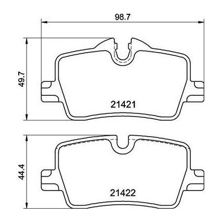 BREMBO P 06 113 Bremsbeläge Hinten für BMW 3 4 2
