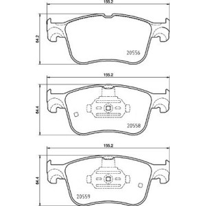BREMBO P 24 234 Plaquettes de frein avant pour Focus Kuga Puma