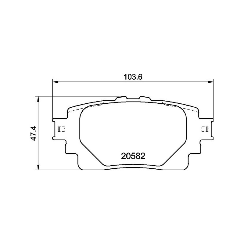 BREMBO P 83 174 Bremsbeläge Hinten für RAV4 NX Highlander Corolla Yaris Cross Across Sienna UX