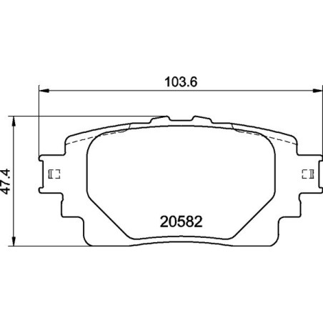 BREMBO P 83 174 Brake Pads Set Rear for RAV4 NX Highlander Corolla Yaris Cross Across Sienna UX