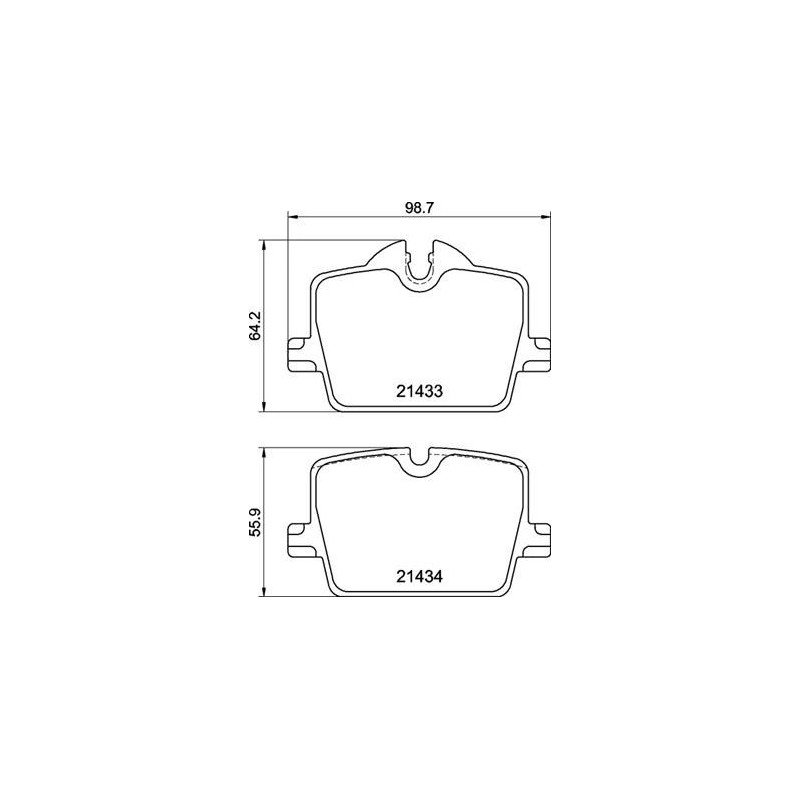 BREMBO P 06 114 Pastillas de freno trasero para 3 4 Supra Z4 i4 2