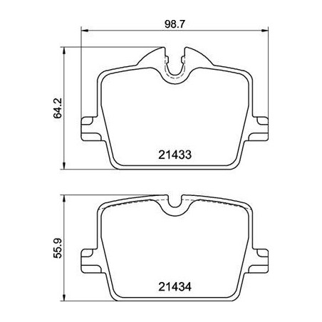 BREMBO P 06 114 Plaquettes de frein arrière pour 3 4 Supra Z4 i4 2