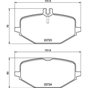 BREMBO P 50 161 Brzdové platničky zadné pre Mercedes G GLE GLS
