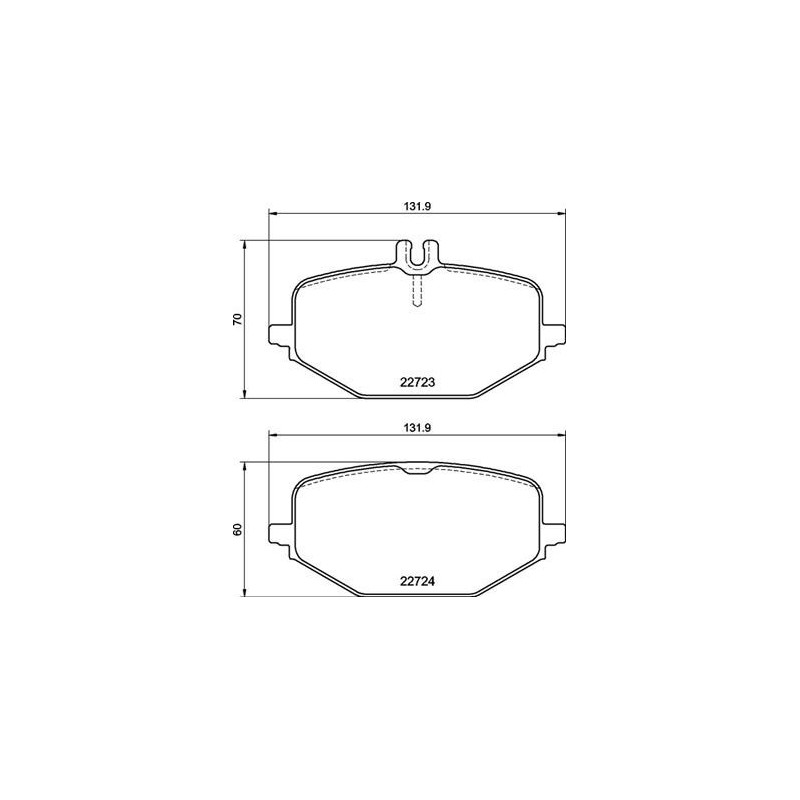 BREMBO P 50 161 Brake Pads Set Rear for Mercedes G GLE GLS