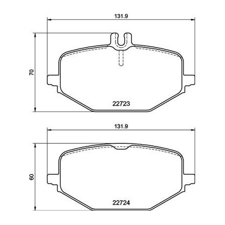 BREMBO P 50 161 Pastiglie freno posteriore per Mercedes G GLE GLS