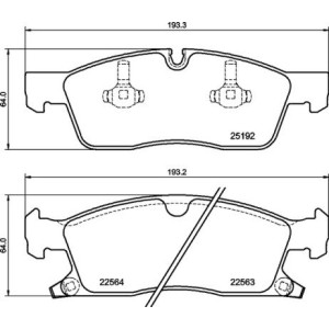 BREMBO P 37 027 Klocki hamulcowe przód dla