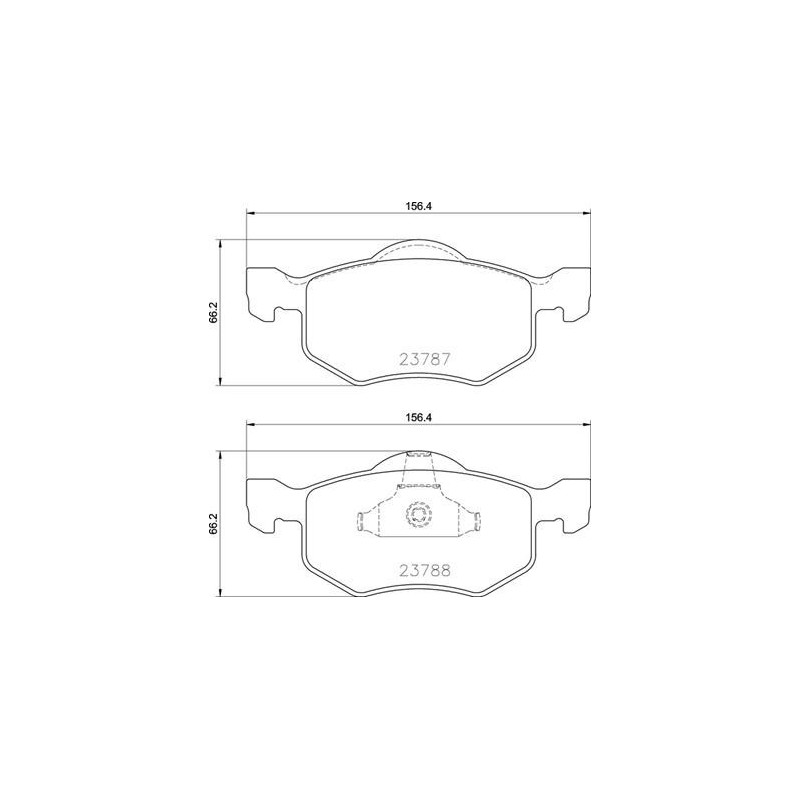 BREMBO P 24 219 Pastillas de freno delantero para Tribute Maverick