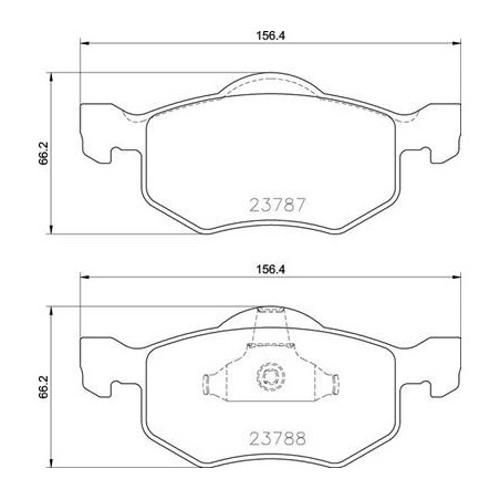 BREMBO P 24 219 Brake Pads Set Front for Tribute Maverick