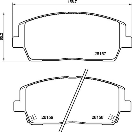 BREMBO P 30 116 Klocki hamulcowe przód dla Santa Fe Sorento Palisade