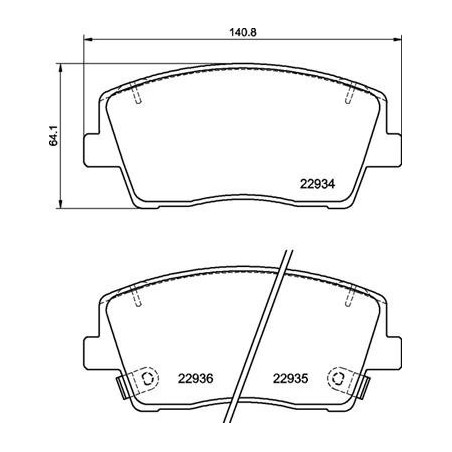 BREMBO P 30 119 Brake Pads Set Front for Stinger G70