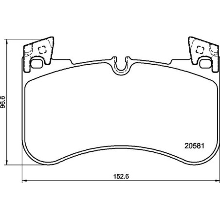 BREMBO P 44 029 Brzdové platničky predné pre Land Rover Defender Discovery