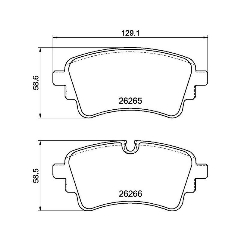 BREMBO P 85 185 Plaquettes de frein arrière pour A6 Q5 A7 Q7 A4 Touareg A5 A8