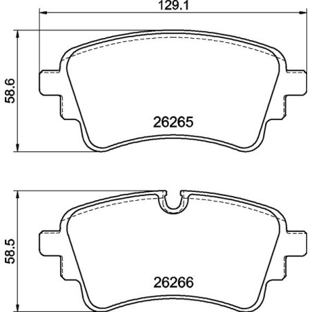 BREMBO P 85 185 Pastillas de freno trasero para A6 Q5 A7 Q7 A4 Touareg A5 A8