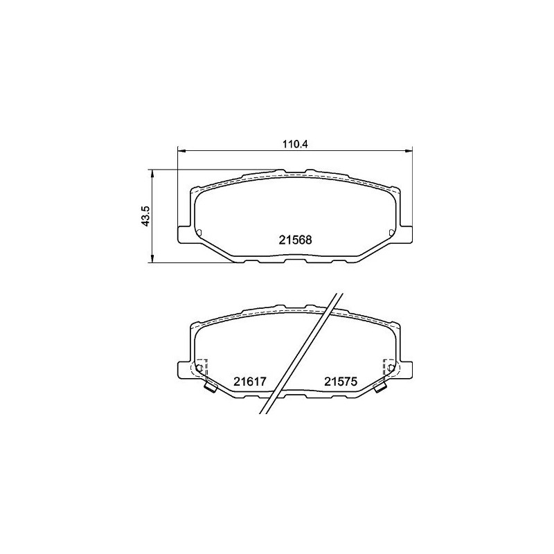 BREMBO P 79 040 Pastiglie freno anteriore per Suzuki Jimny