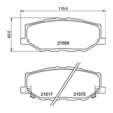 BREMBO P 79 040 Brake Pads Set Front for Suzuki Jimny