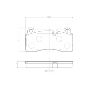 BREMBO P 06 111 Klocki hamulcowe tył dla BMW 2