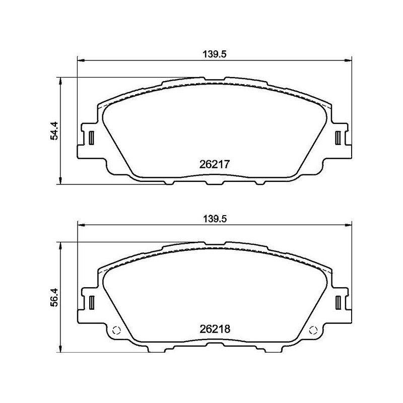 BREMBO P 83 175 Pastillas de freno delantero para Toyota Yaris Cross Corolla