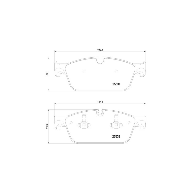 BREMBO P 50 112 Bremsbeläge Vorne für Mercedes GL GLE